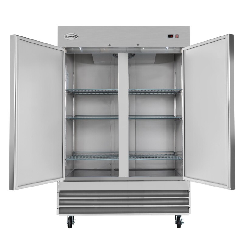 54 in. Two-Door Reach-In Refrigerator - 47 Cu Ft RIR2DSS