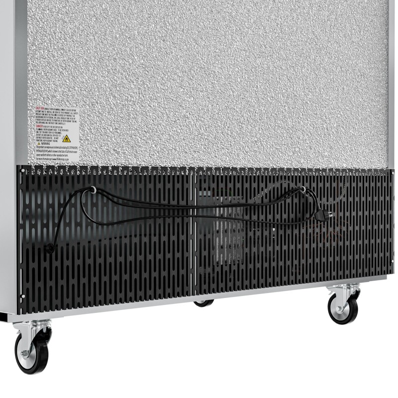 54 in. Commercial Stainless Steel Solid Half Door Reach-In Refrigerator 47 cu. ft RIR2DSSHD, product image 6 of 13