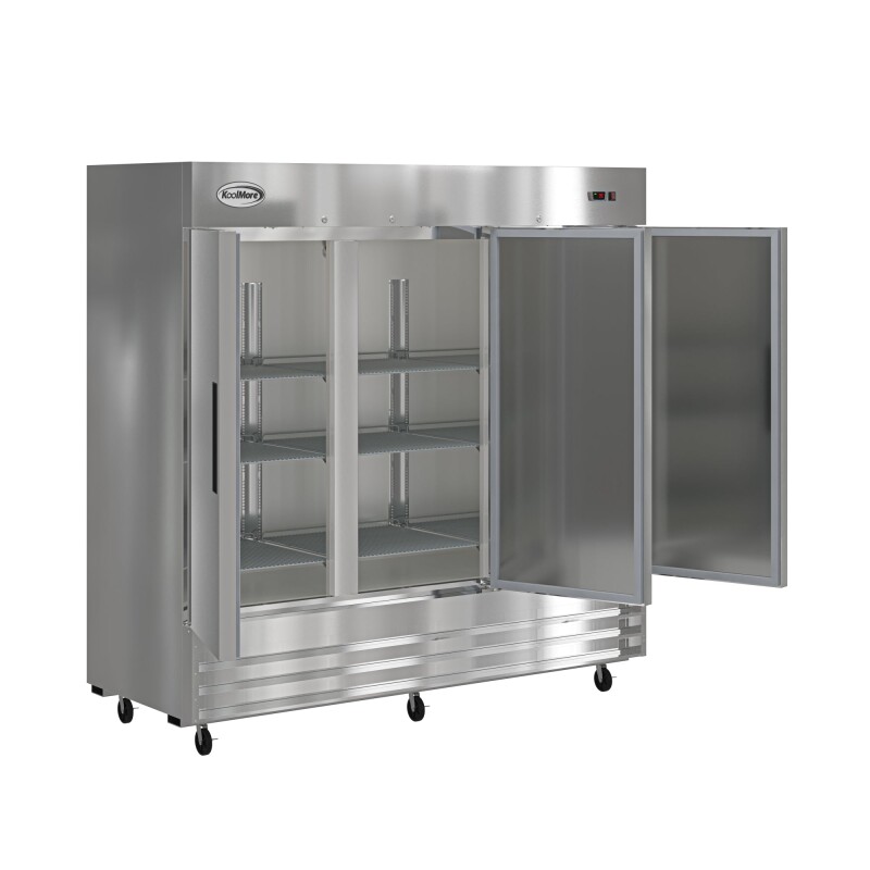 80 in. Three Door Commercial Reach In Refrigerator 72 cu. ft RIR3DSS, product image 6 of 13