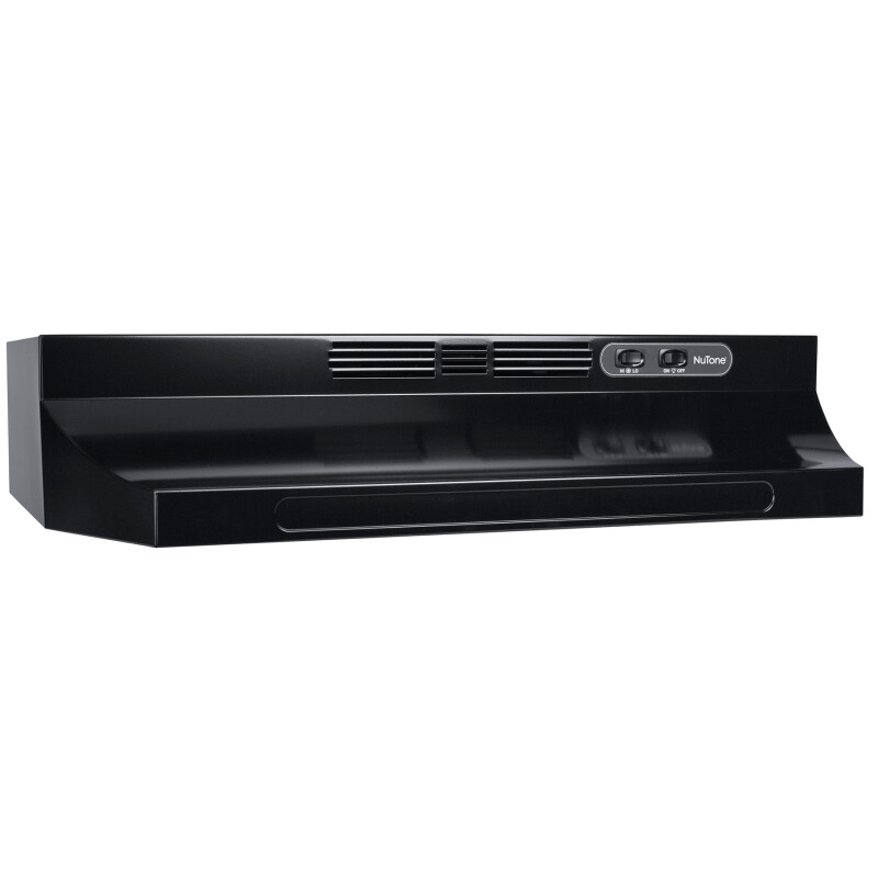 30" Ductless UnderCabinet Range Hood w/ Light, Black RL6230BL