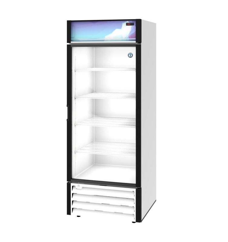 RM-26-HC-WHT, Refrigerator, Single Section Glass Door MerchandiserTitle RM26HCWHT