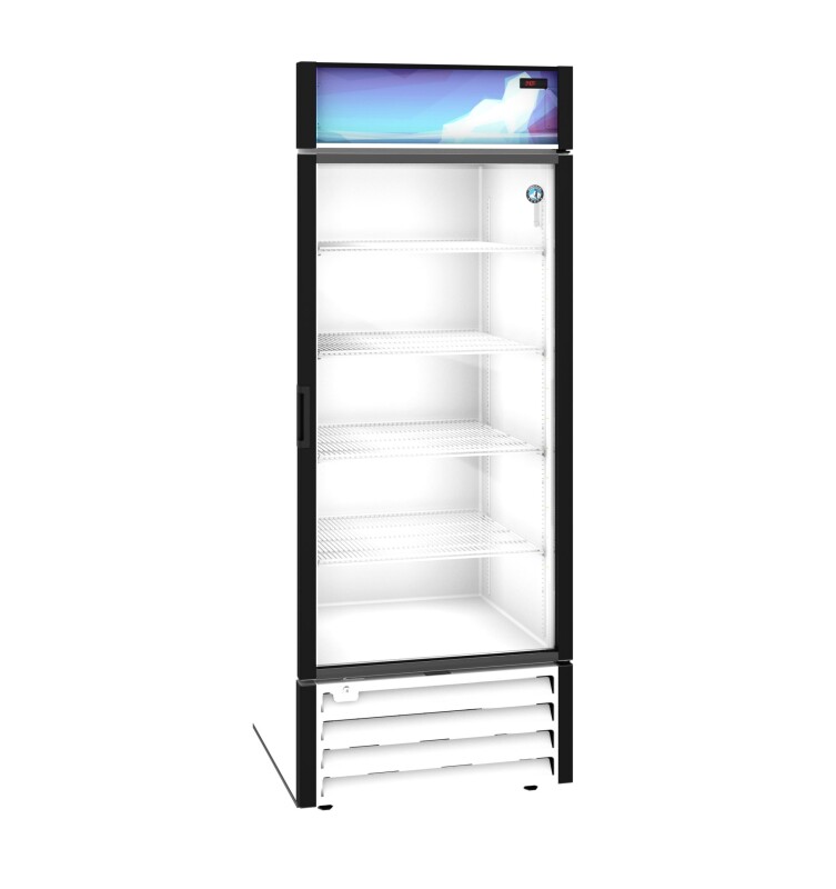 RM-26-HC-WHT, Refrigerator, Single Section Glass Door MerchandiserTitle RM26HCWHT