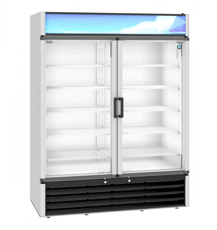 RM-49-HC, Refrigerator, Two Section Glass Door MerchandiserTitle RM49HC