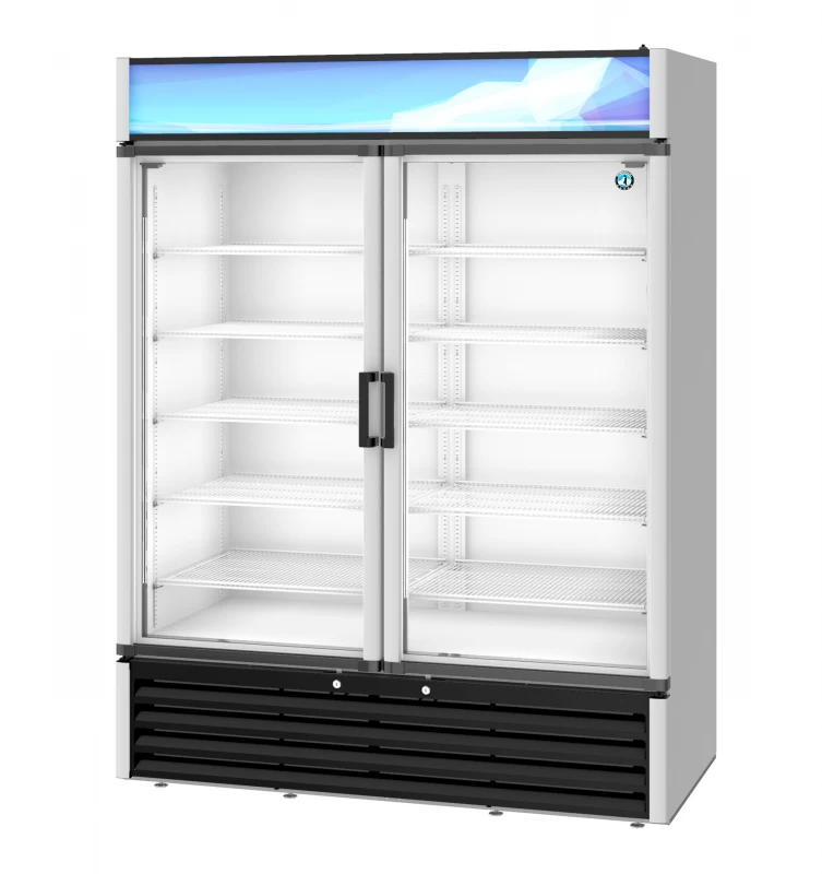 RM-49-HC, Refrigerator, Two Section Glass Door MerchandiserTitle RM49HC