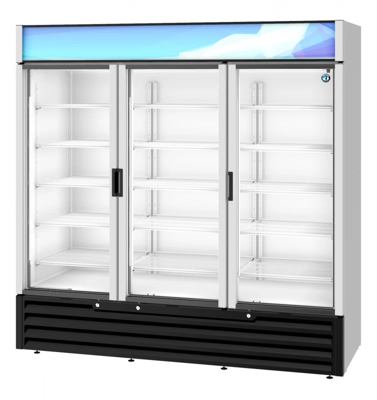 RM-65-HC, Refrigerator, Three Section Glass Door MerchandiserTitle RM65HC
