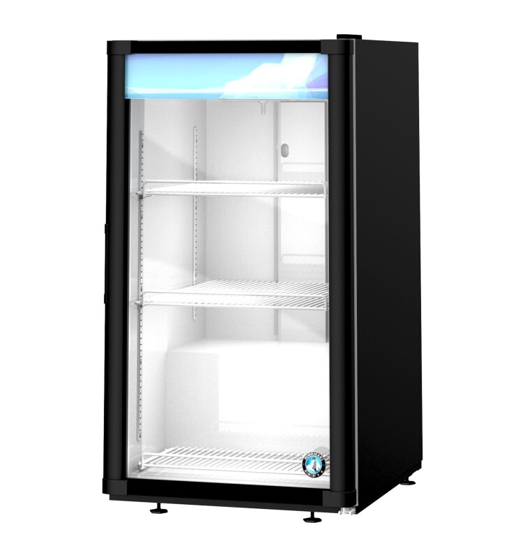 RM-7-HC-BLK, Countertop Refrigerator, Single Section Glass Door MerchandiserTitle RM7HCBLK