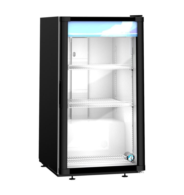 RM-7-HC-BLK, Countertop Refrigerator, Single Section Glass Door MerchandiserTitle RM7HCBLK