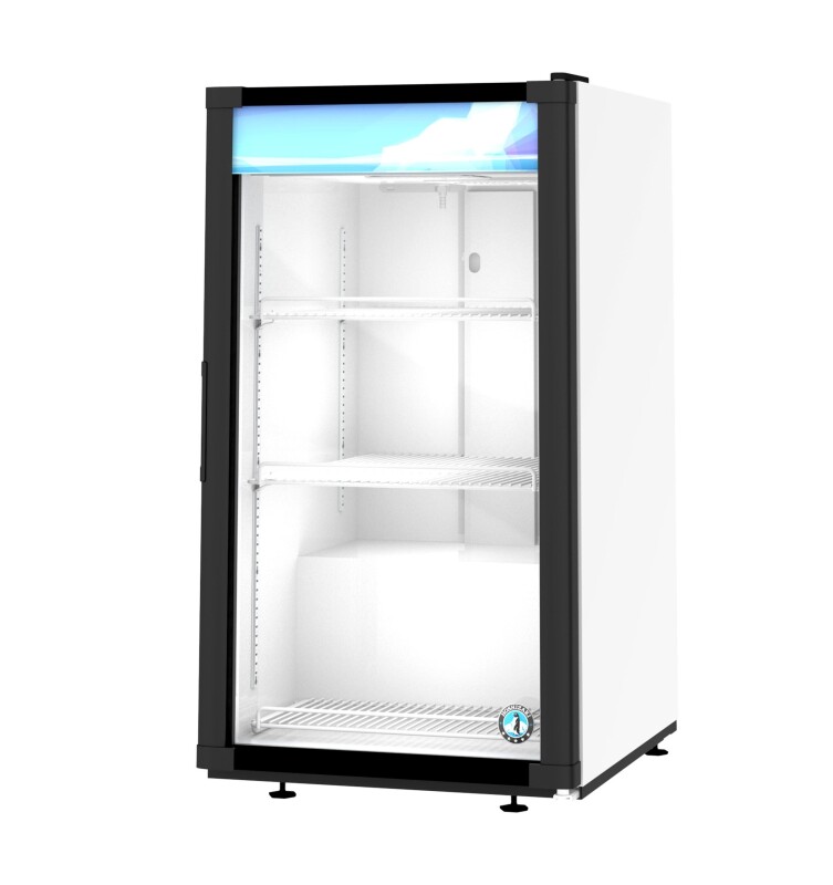 RM-7-HC-WHT, Countertop Refrigerator, Single Section Glass Door MerchandiserTitle RM7HCWHT