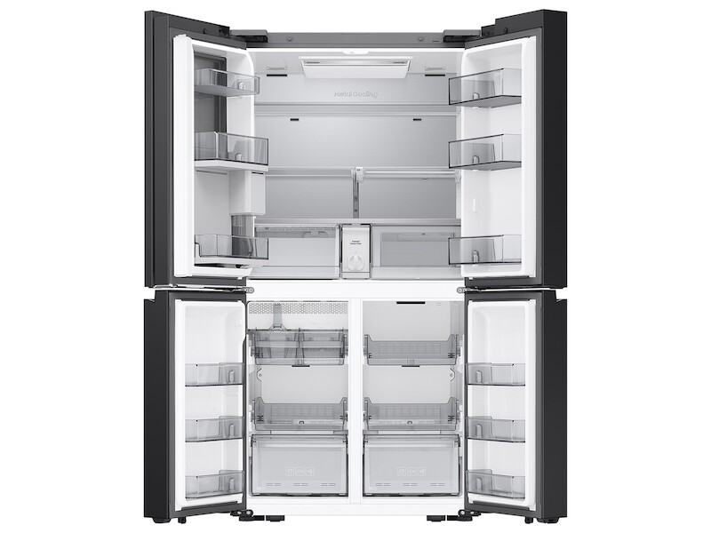 Bespoke 23 cu. ft. Counter Depth 4-Door French Door Refrigerator with AI Hybrid Cooling & Beverage Center in Stainless Steel view 7
