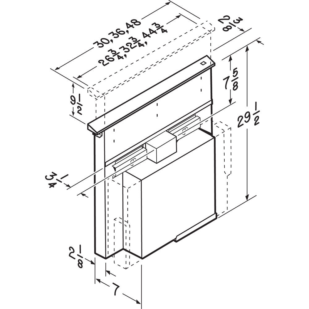 48-Inch Telescopic Downdraft Range Hood System RMDD4804