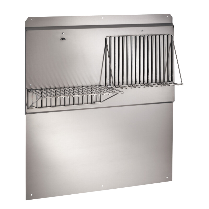 42-Inch Backsplash with shelves in Stainless Steel RMP4204