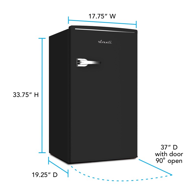 Avanti 3.0 Cu. Ft. Retro Compact Refrigerator view 33