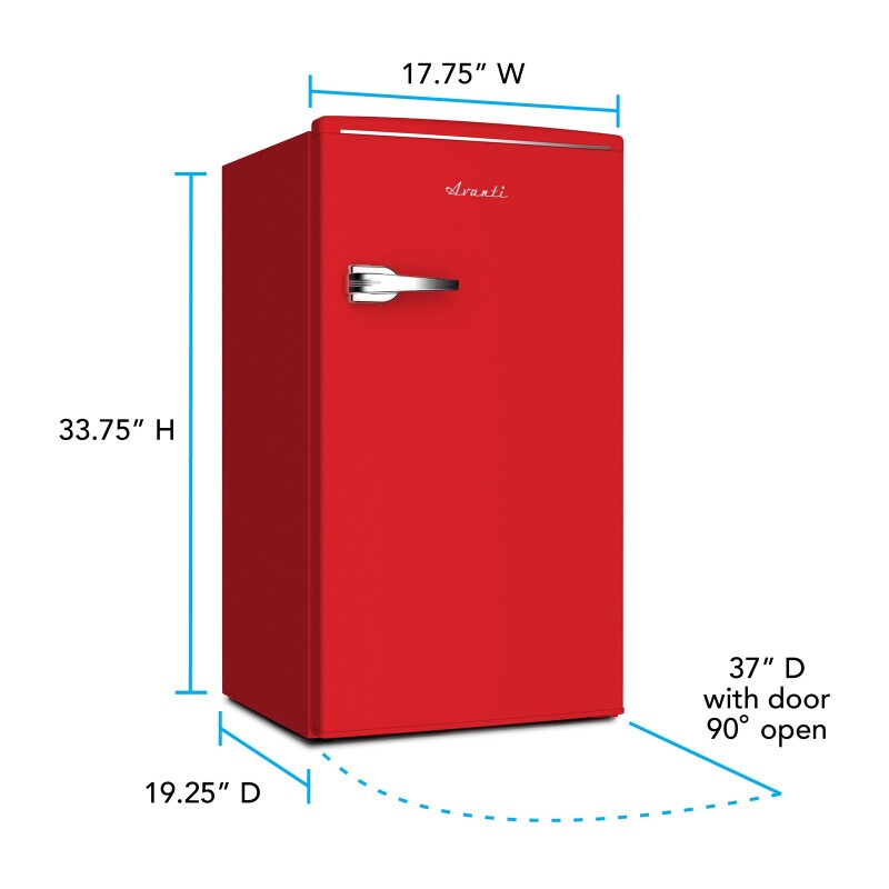 Avanti 3.0 Cu. Ft. Retro Compact Refrigerator view 32