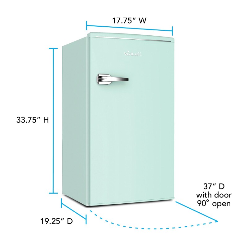 Avanti 3.0 Cu. Ft. Retro Compact Refrigerator view 2