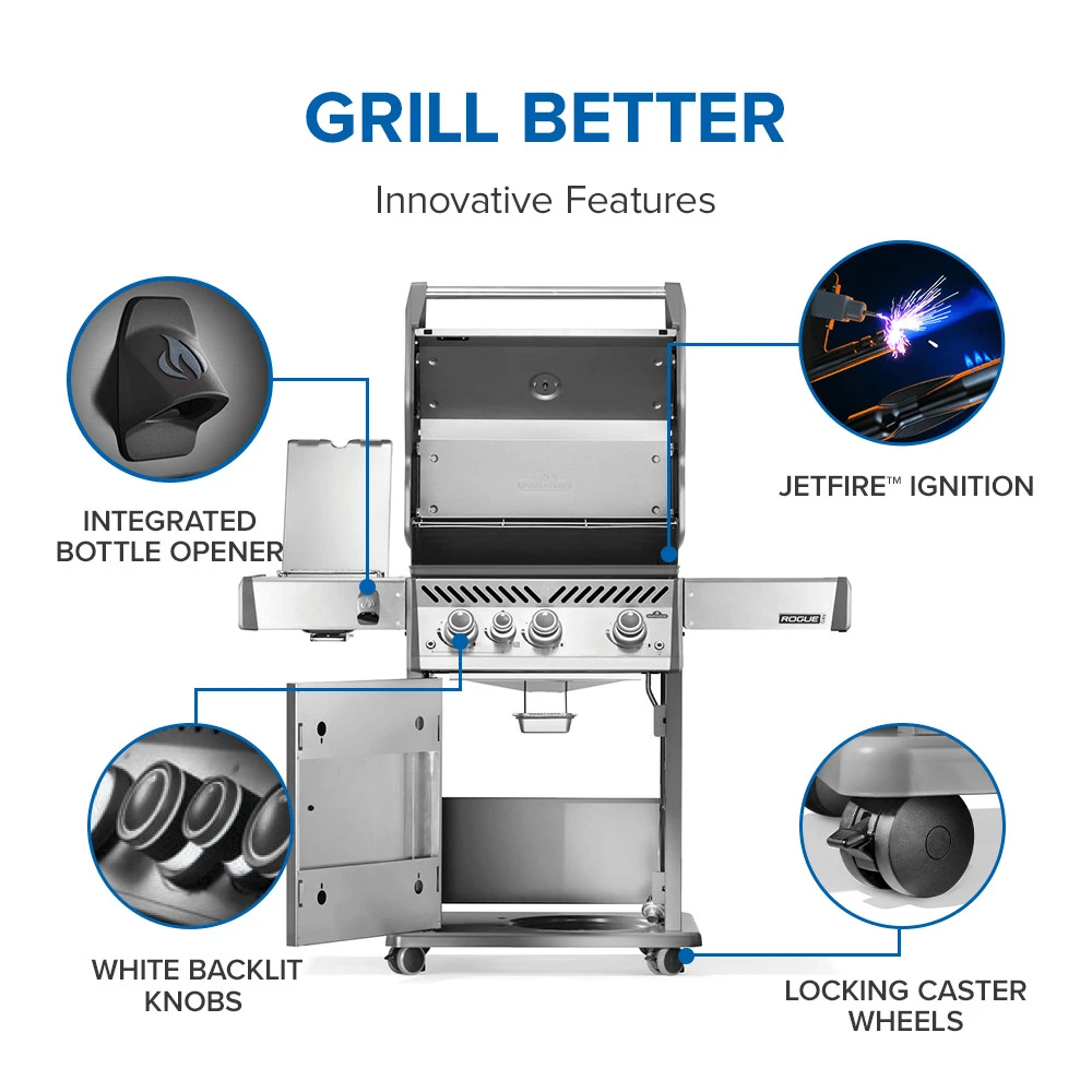 Rogue® PRO 425 SIB with Infrared Side Burner RP425SIBPSS2