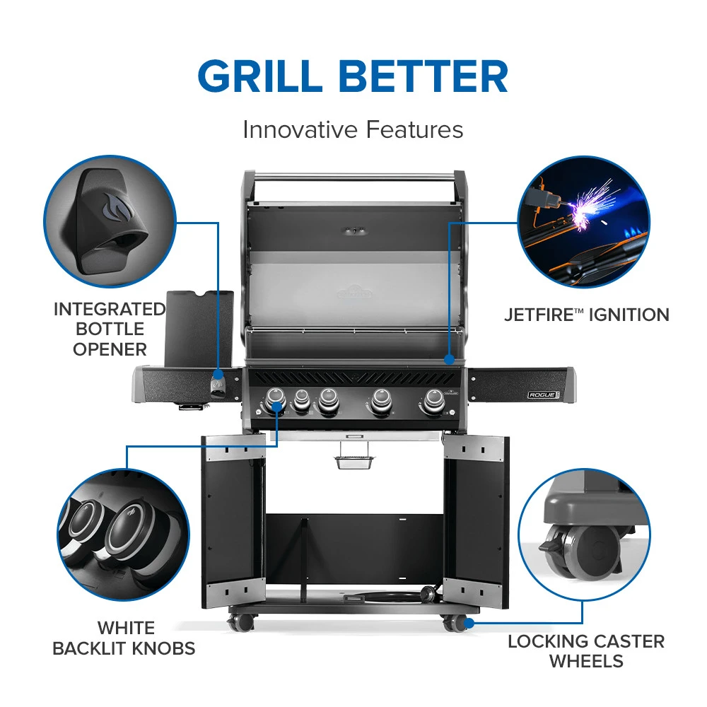 Rogue® PRO 525 SIB with Infrared Side Burner RP525SIBNK2