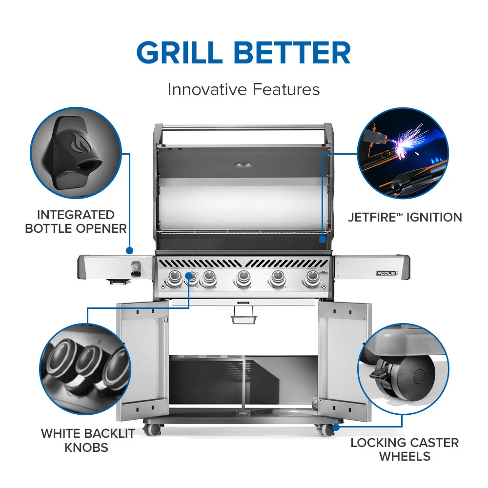 Rogue® PRO 625 SIB with Infrared Side Burner RP625SIBNSS2