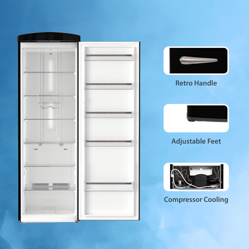 Conserv 11cf Classic Retro Refrigerator 24 in Frost Free Eco R600a 110V - RR1100B