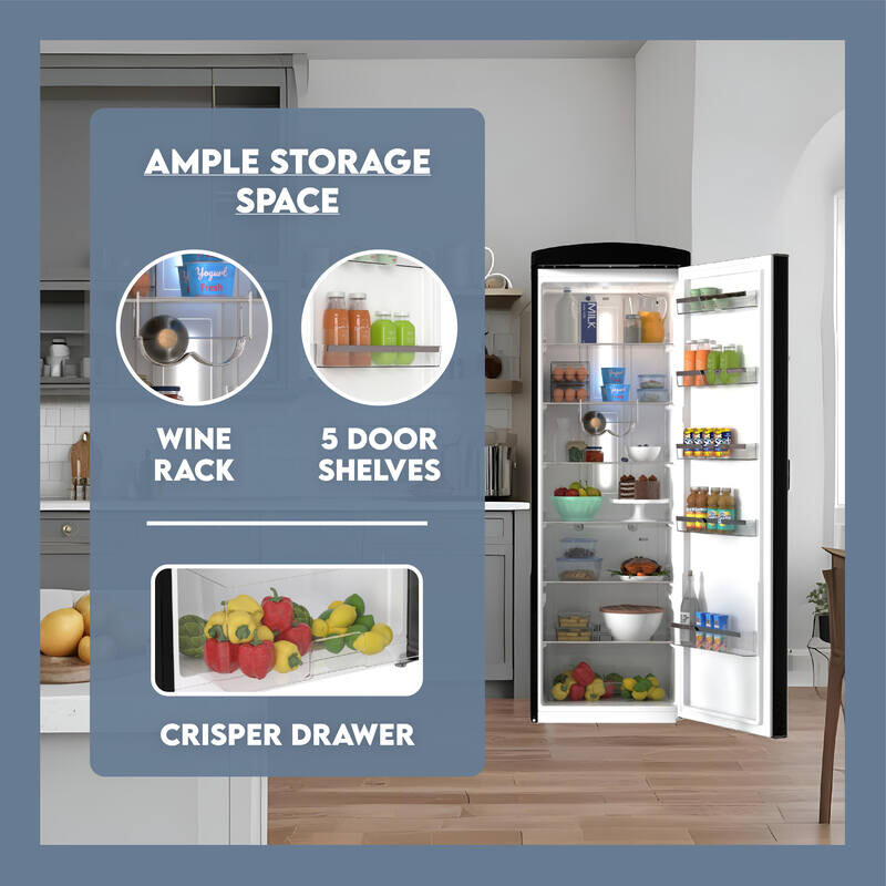 Conserv 11cf Classic Retro Refrigerator 24 in Frost Free Eco R600a 110V - RR1100B