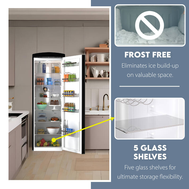Conserv 11cf Classic Retro Refrigerator 24 in Frost Free Eco R600a 110V - RR1100B