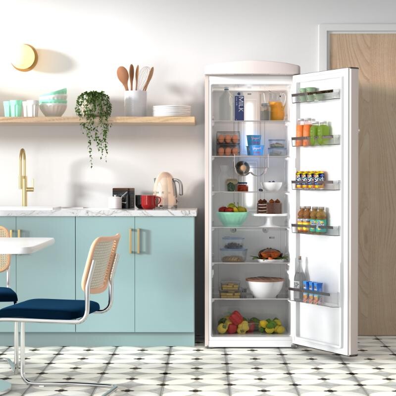 Conserv 11cf Classic Retro Refrigerator 24 in Frost Free Eco R600a 110V - Cream RR1100C
