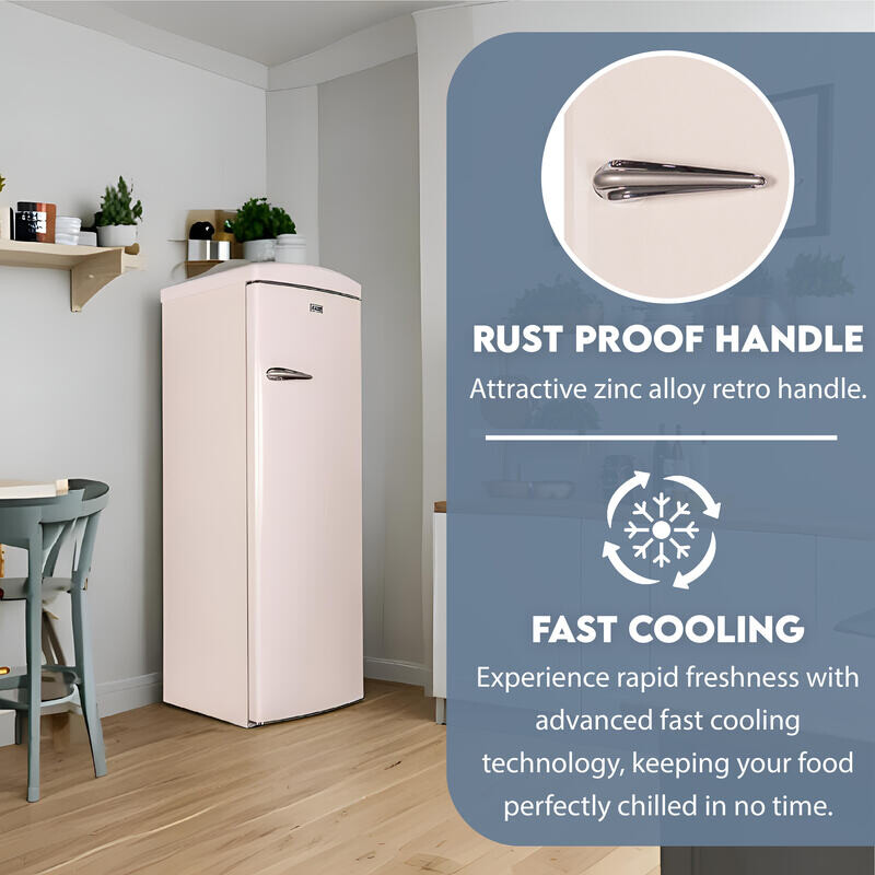 Conserv 11cf Classic Retro Refrigerator 24 in Frost Free Eco R600a 110V - Cream RR1100C
