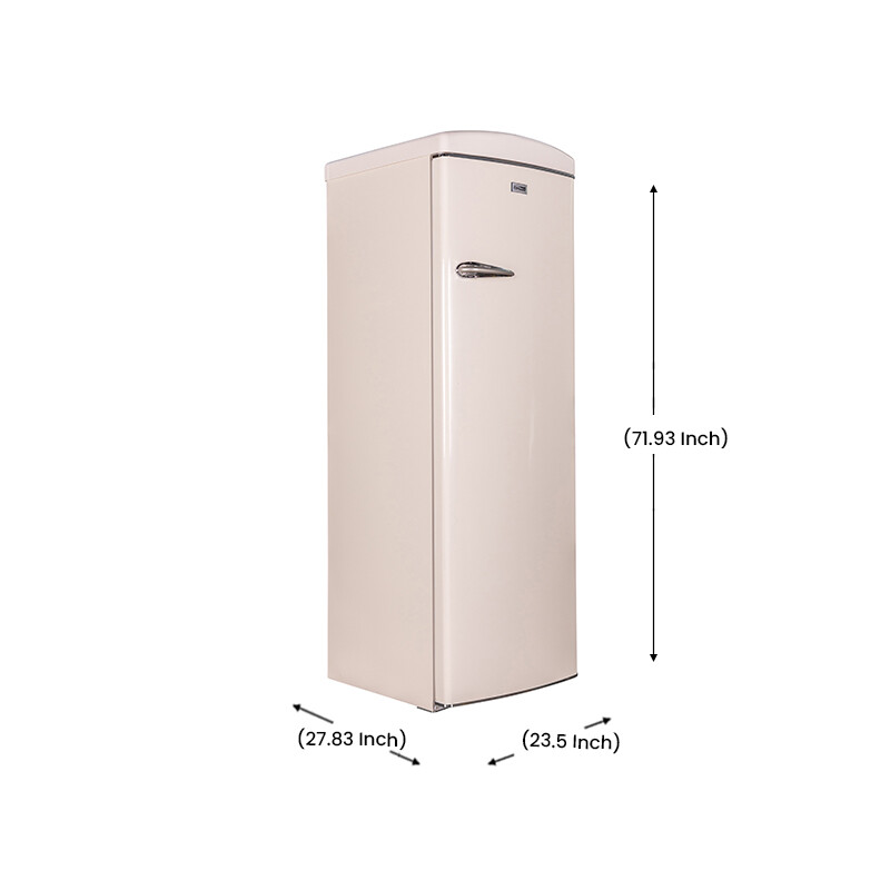 Conserv 11cf Classic Retro Refrigerator 24 in Frost Free Eco R600a 110V - Cream RR1100C