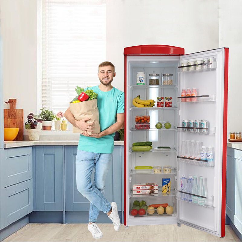 Conserv 11cf Classic Retro Refrigerator 24 in Frost Free Eco R600a 110V - RR1100R