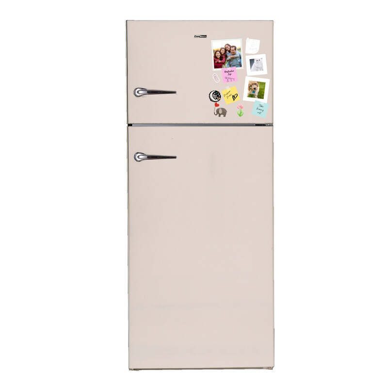 Conserv 30in RETRO Refrigerator 18cf Top Mount FACTORY INSTALLED ICE MAKER 110V Handle RRFI18C