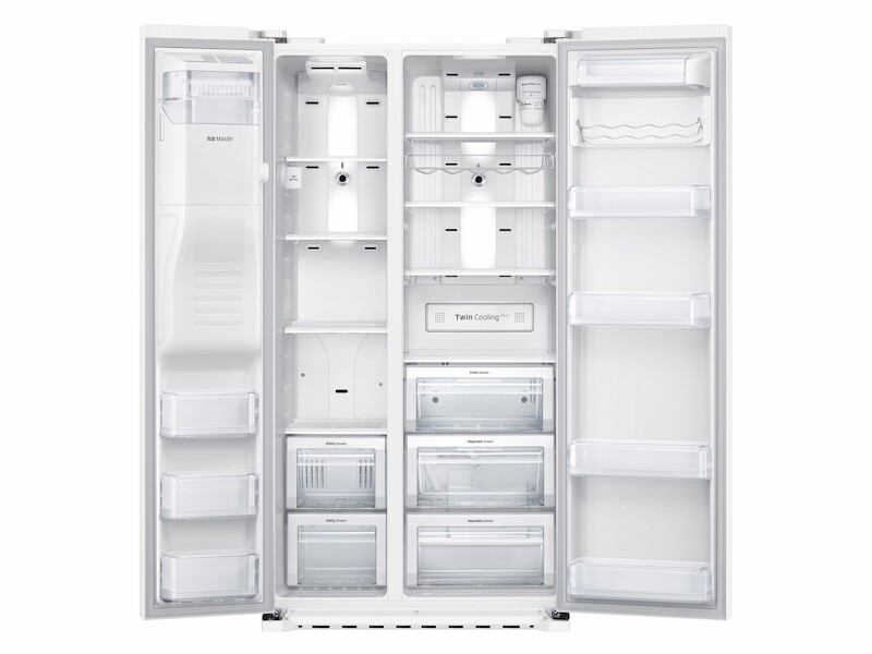 22 cu. ft. Counter Depth Side-by-Side Refrigerator in White RS22HDHPNWWAA