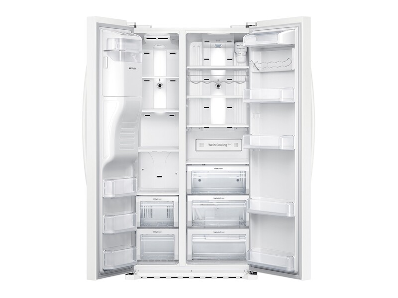 22 cu. ft. Counter Depth Side-by-Side Refrigerator in White RS22HDHPNWWAA