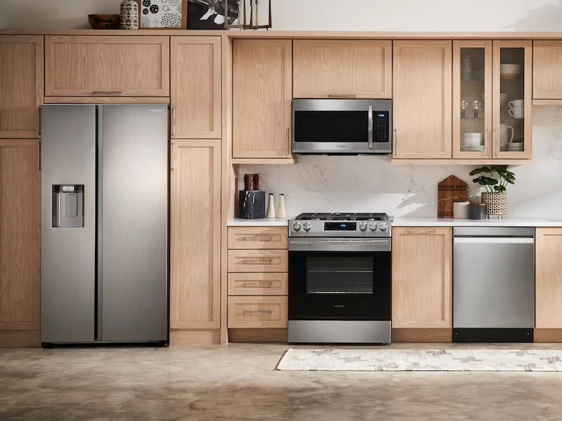 22 cu. ft. Counter Depth Side-by-Side Refrigerator in Stainless Steel RS22T5201SRAA
