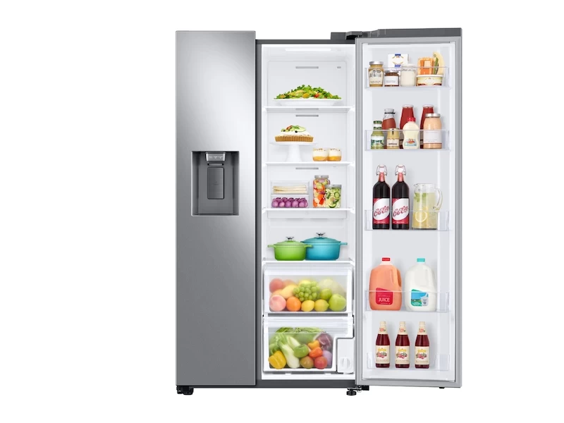 22 cu. ft. Counter Depth Side-by-Side Refrigerator in Stainless Steel RS22T5201SRAA