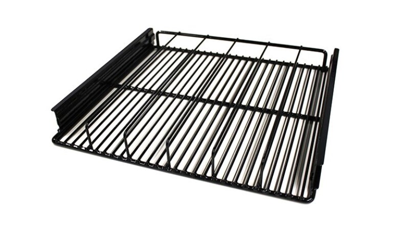 Quick stock and organize bottles and cans with Perlick's Divider Shelf. This accessory shelf replaces a standard refrigerator shelf in 24" Refrigerators and Beverage Centers. RS2424D