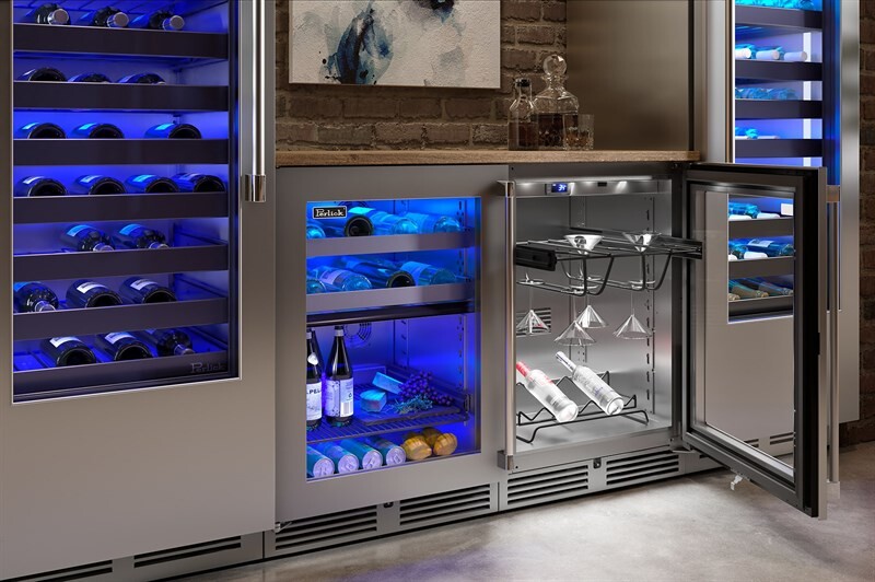 Wow guests with a perfectly chilled craft cocktail with by adding Perlick's industry exclusive Martini Rack to any 24" Refrigerator or Freezer. Easily remove standard refrigerator shelf and r