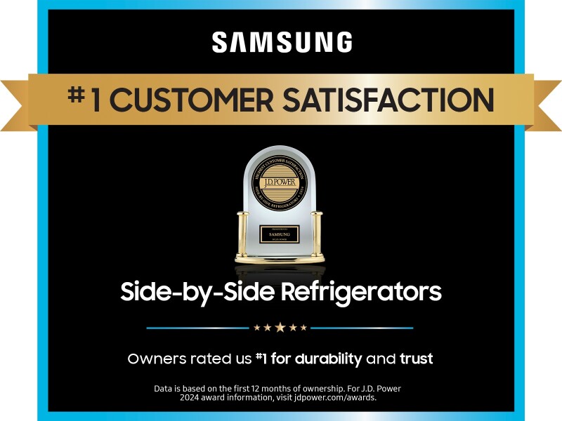 27.4 cu. ft. Large Capacity Side-by-Side Refrigerator in Black Stainless Steel RS27T5200SGAA