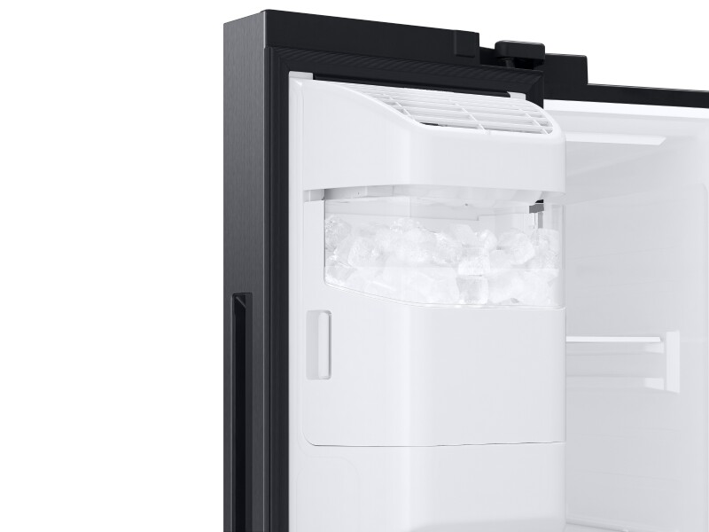27.4 cu. ft. Large Capacity Side-by-Side Refrigerator in Black Stainless Steel RS27T5200SGAA