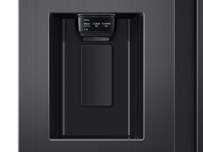 27.4 cu. ft. Large Capacity Side-by-Side Refrigerator in Black Stainless Steel RS27T5200SGAA