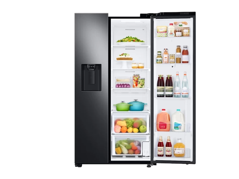 26.7 cu. ft. Large Capacity Side-by-Side Refrigerator with Touch Screen Family Hub RS27T5561SGAA