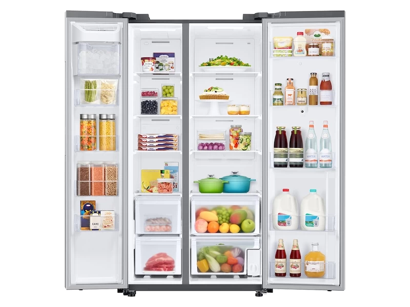 27.3 cu. ft. Smart Side-by-Side Refrigerator with Family Hub™ in Stainless Steel RS28A5F61SRAA