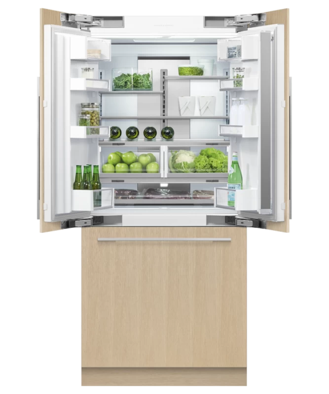 Integrated French Door Refrigerator Freezer, 36", Ice view 2