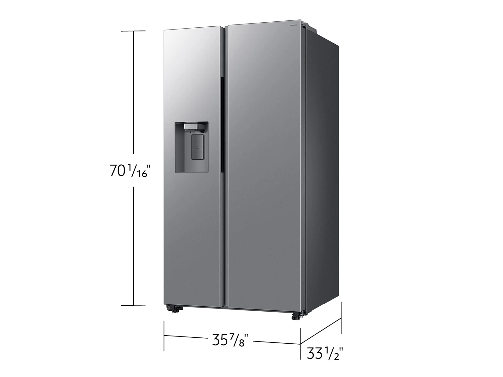 Bespoke AI Side-by-Side Sphere Ice™ | External Water & Ice Dispenser 27 cu.ft. RS70H27SDRAA