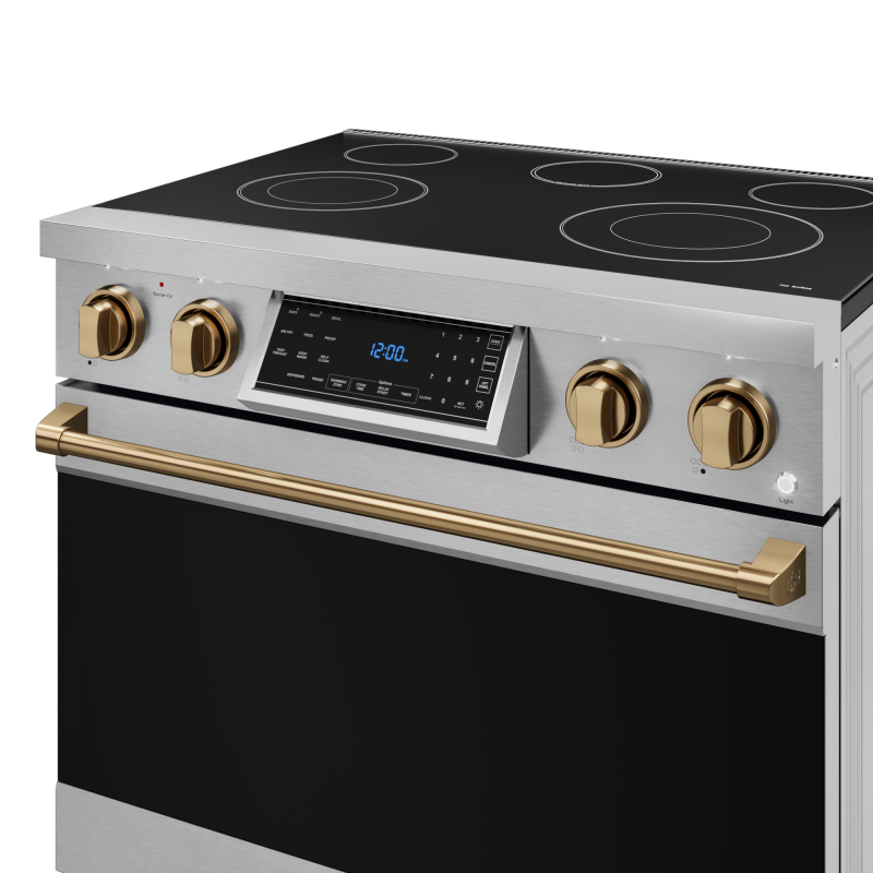 36 Inch Professional Electric Range With Tilt Panel Touch Control In Stainless Steel/bronze Gordon Ramsay Series view 6