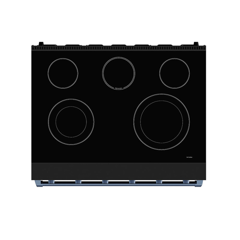 36 Inch Professional Electric Range In Black/blue Gordon Ramsay Series RSE36PBBLU