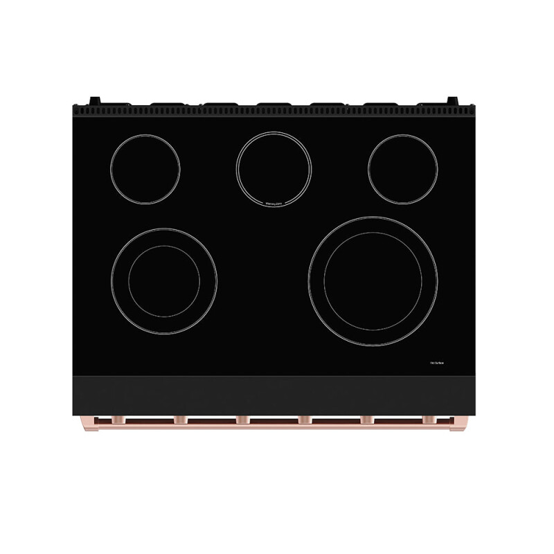 36 Inch Professional Electric Range In Black/rose Gold Gordon Ramsay Series RSE36PBRSG
