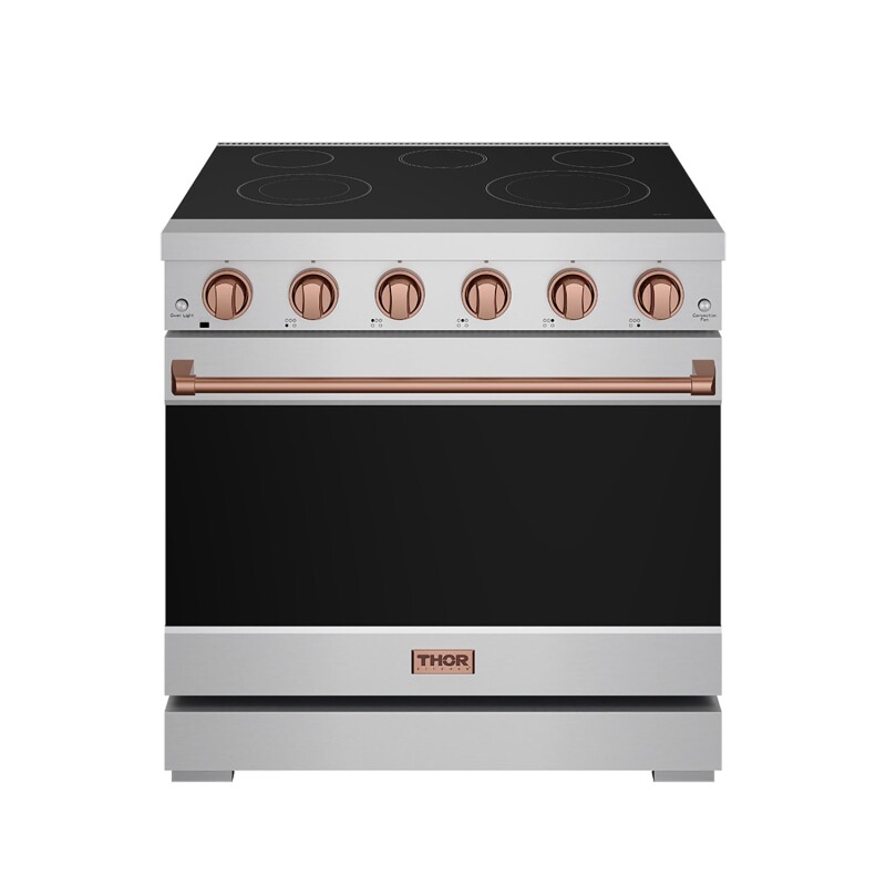 36 Inch Professional Electric Range In Stainless Steel/rose Gold Gordon Ramsay Series RSE36PRSG