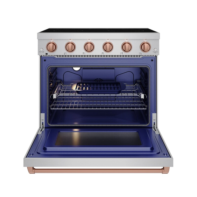 36 Inch Professional Electric Range In Stainless Steel/rose Gold Gordon Ramsay Series RSE36PRSG