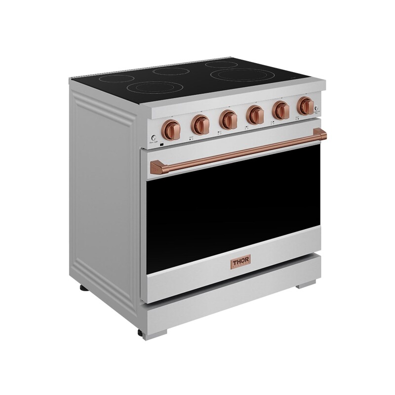 36 Inch Professional Electric Range In Stainless Steel/rose Gold Gordon Ramsay Series RSE36PRSG