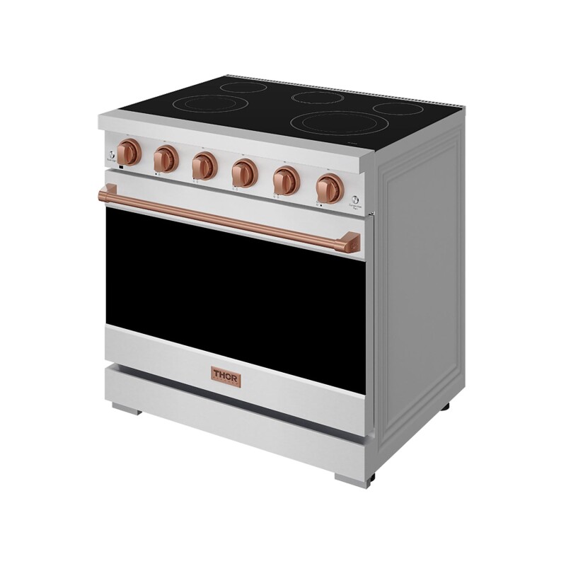 36 Inch Professional Electric Range In Stainless Steel/rose Gold Gordon Ramsay Series RSE36PRSG
