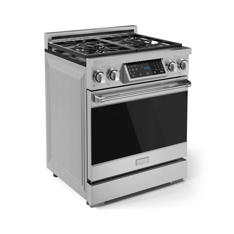 30 Inch Professional Gas Range With Tilt Panel Touch Control In Stainless Steel Gordon Ramsay Series view 3